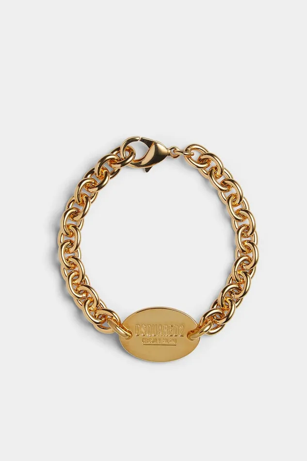 Dsquared2 Jewellery D2 Tag Chain Bracelet Gold 8211 MenWomen