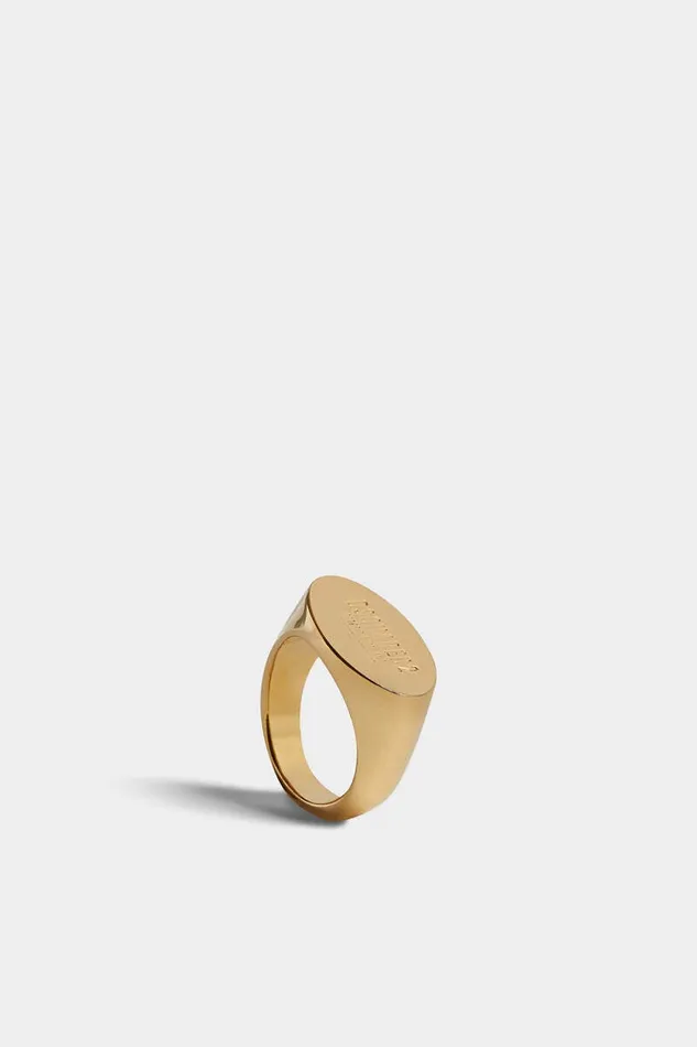 Dsquared2 Jewellery D2 Tag Chain Ring Gold 8211 Men