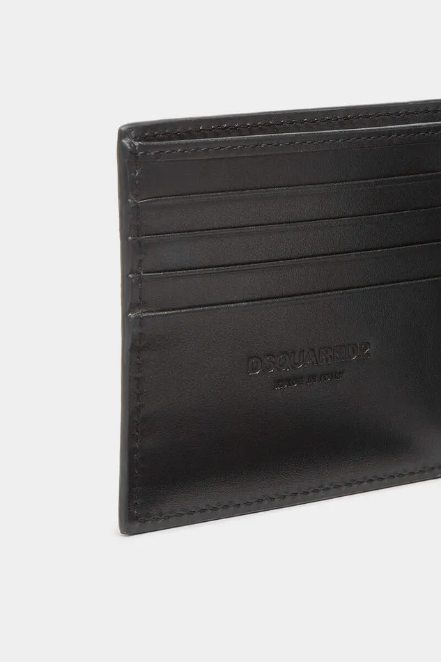 Dsquared2 Small Leather Goods Deep Black Leather Wallet 8211 Men