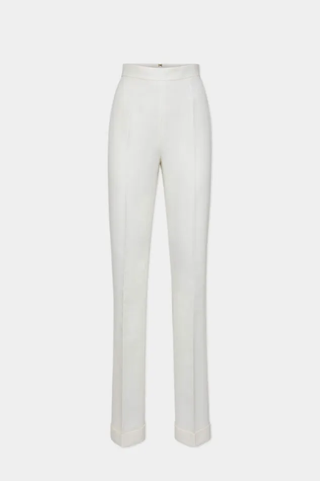 Dsquared2 Trousers Dalma Silky Pant White 8211 Women