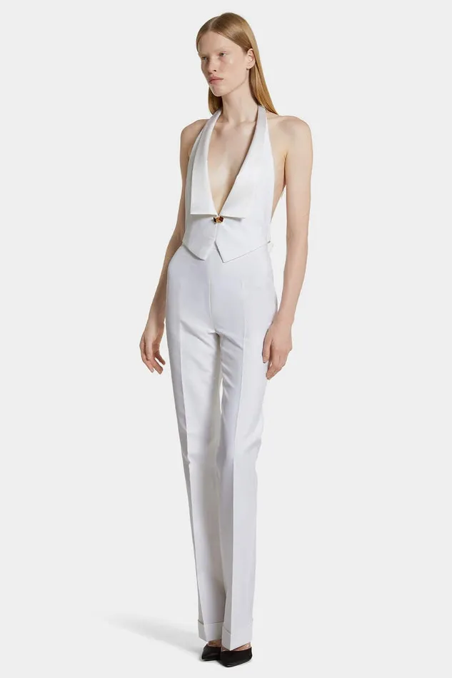 Dsquared2 Trousers Dalma Silky Pant White 8211 Women