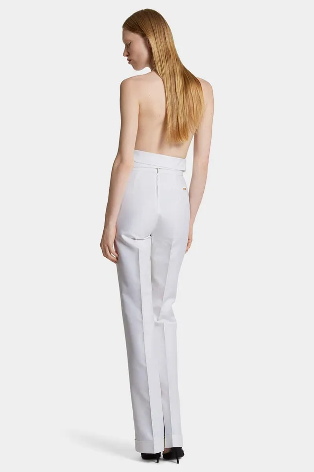 Dsquared2 Trousers Dalma Silky Pant White 8211 Women