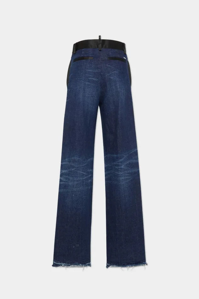 Dsquared2 Trousers Dark Ripped Tuxedo Pant Navy 8211 Women