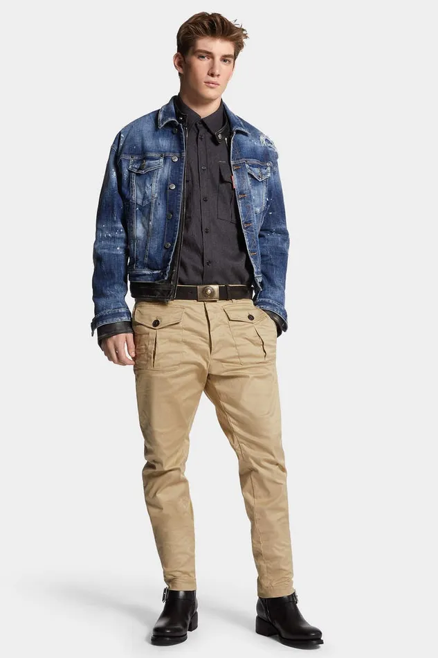 Dsquared2 Trousers Ranger Chino Pant Stone 8211 Men