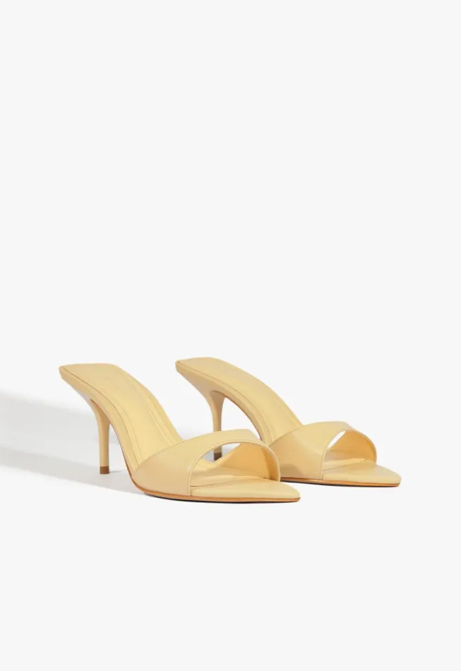 Elodie Sandal Beige Women Schutz Shoes Mules