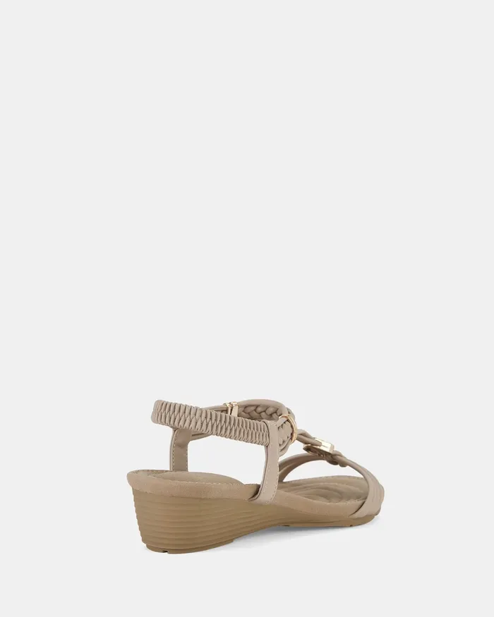 ELRANCHO NUDE Women Wedges NOVO Shoes