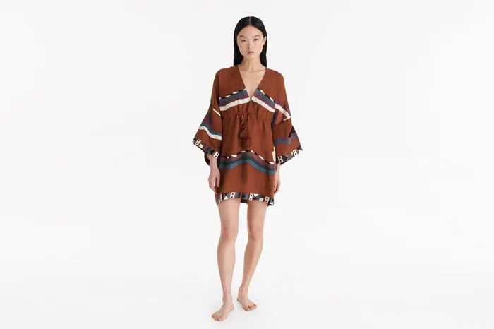 ERES Solar Short Kaftan Caramelo Women Beachwear and Accessories