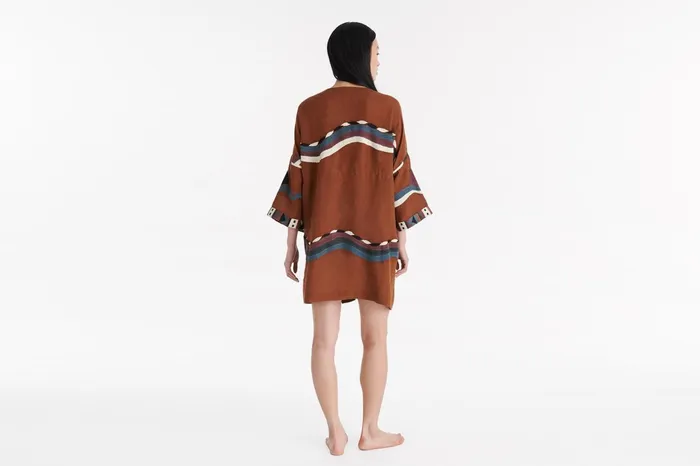ERES Solar Short Kaftan Caramelo Women Beachwear and Accessories