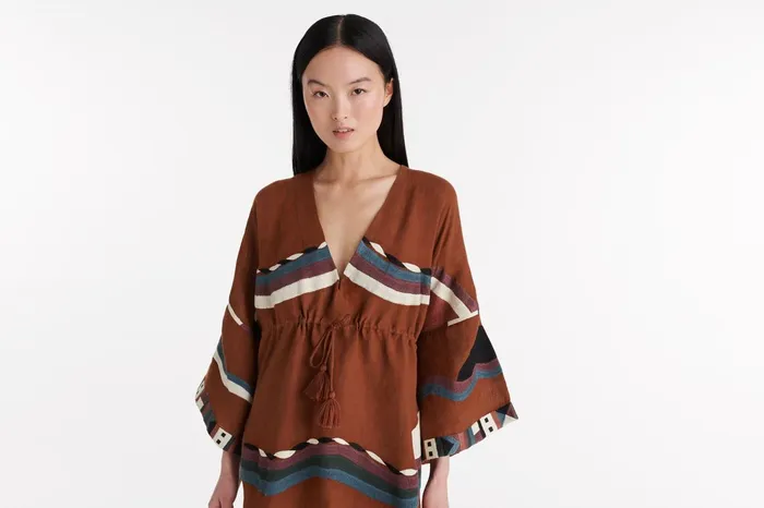 ERES Solar Short Kaftan Caramelo Women Beachwear and Accessories