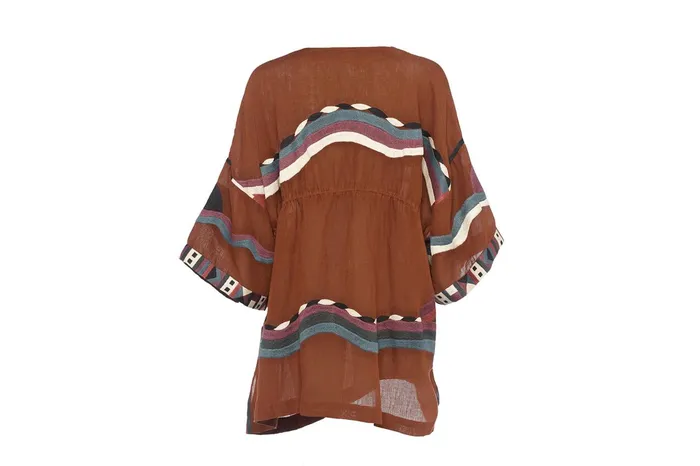ERES Solar Short Kaftan Caramelo Women Beachwear and Accessories