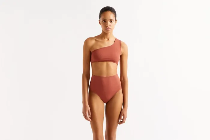 ERES Symbole OneShoulder Crop Top Dattier Women TwoPieces Swimsuits
