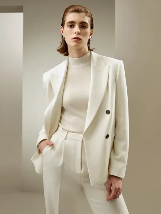 Exquisite SilkWool Blend Business Suit Jacket Women Lilysilk Essentials