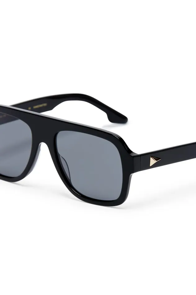 Eyewear Women Scanlan Theodore ST FLAT TOP AVIATOR SUNGLASSES Black Eyewear Women Scanlan Theodore ST FLAT TOP AVIATOR SUNGLASSES Black
