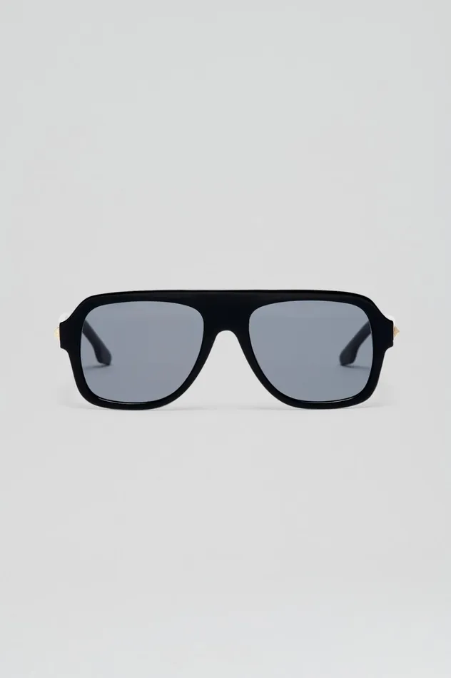 Eyewear Women Scanlan Theodore ST FLAT TOP AVIATOR SUNGLASSES Black Eyewear Women Scanlan Theodore ST FLAT TOP AVIATOR SUNGLASSES Black