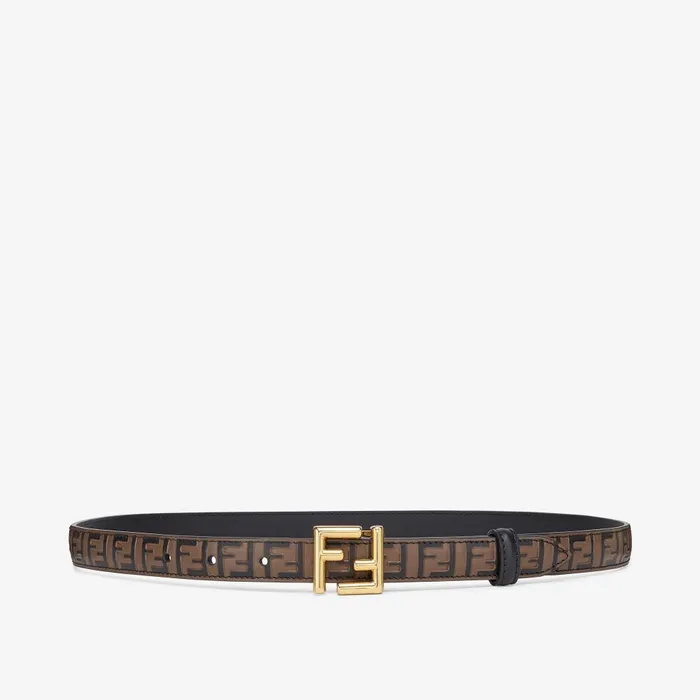 Fendi Belts FF Belt Brown Leather Belt 8211 Women