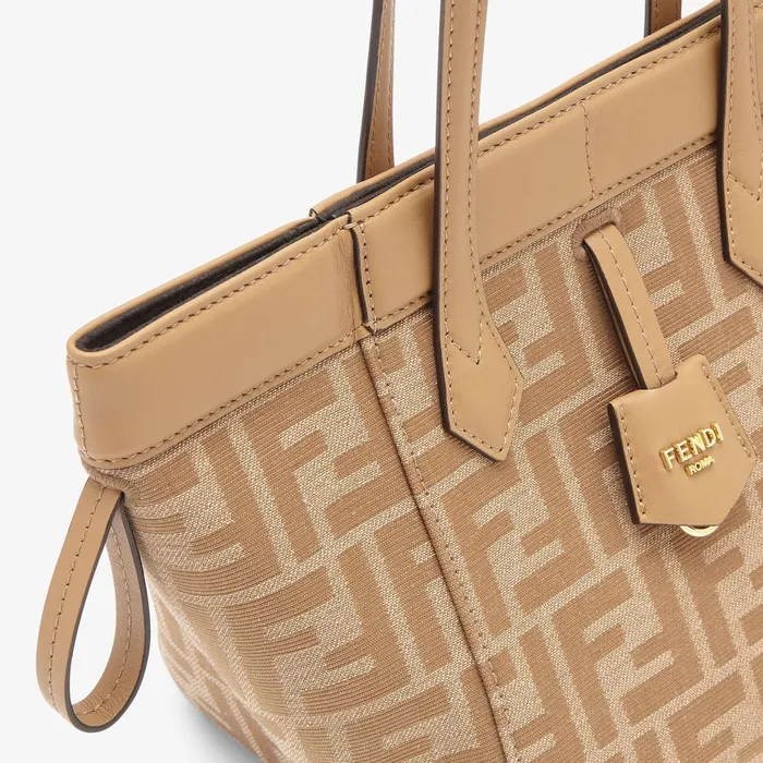 Fendi Bucket Bags Fendi Origami Mini Beige FF Jacquard Fabric Mini Bag That Can Be Transformed 8211 Women