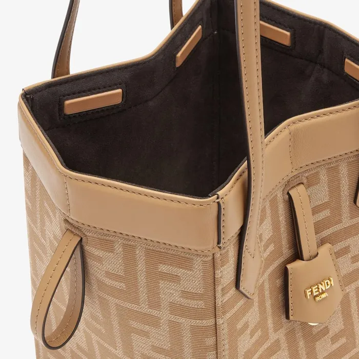 Fendi Bucket Bags Fendi Origami Mini Beige FF Jacquard Fabric Mini Bag That Can Be Transformed 8211 Women
