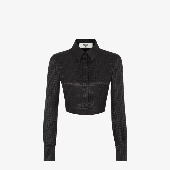 Fendi Coordinated Sets Shirt Black Silk Shirt 8211 Women