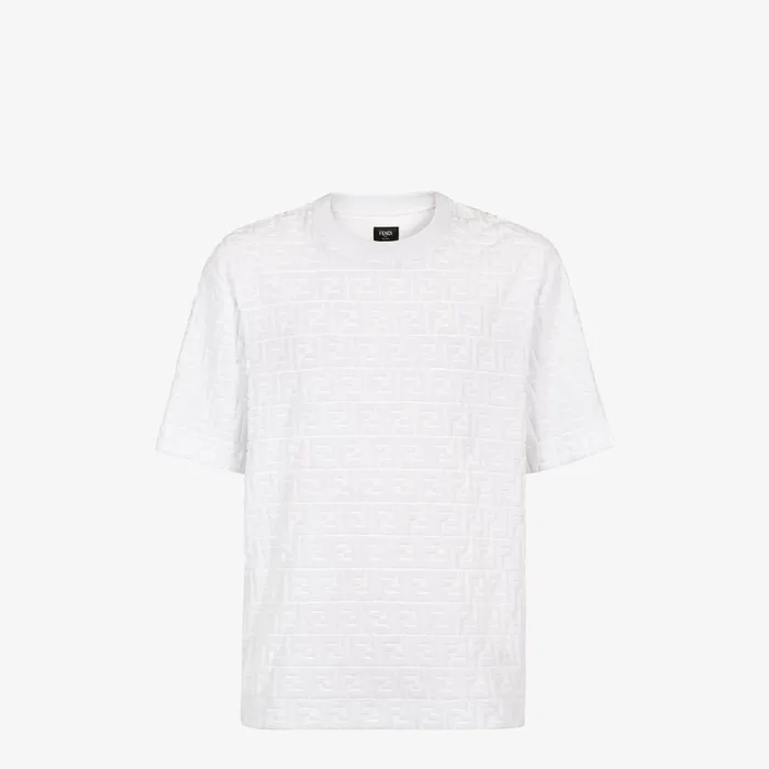 Fendi Coordinated Sets TShirt White FF Terry Tshirt 8211 Men