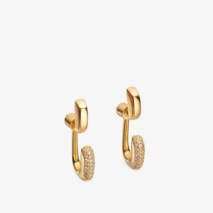 Fendi Earrings Fendi Filo Earrings Goldcolored Metal Earrings 8211 Women