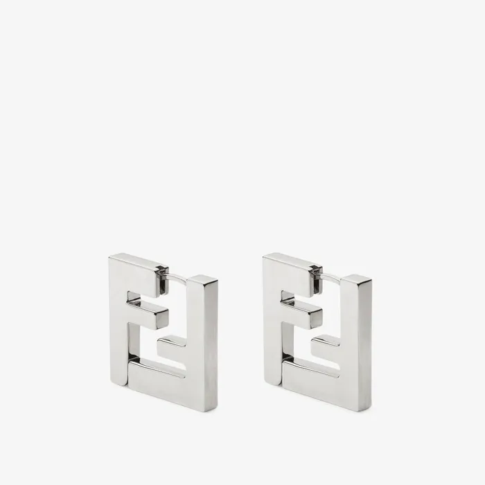 Fendi Earrings FF Earrings Silvercolored Earrings 8211 Women
