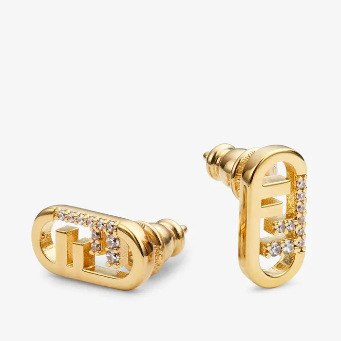 Fendi Earrings OLock Earrings Goldcolored Earrings 8211 Women