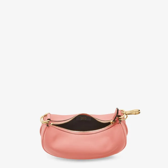 Fendi Hobo Bags Fendigraphy Mini Pink Leather Minibag 8211 Women