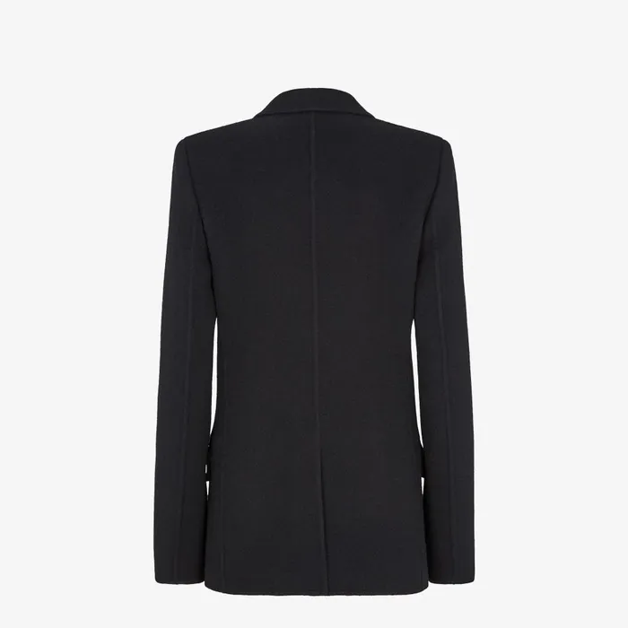 Fendi Jackets Blouson Black Wool Jacket 8211 Women
