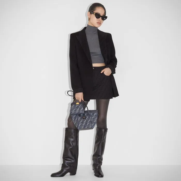 Fendi Jackets Blouson Black Wool Jacket 8211 Women