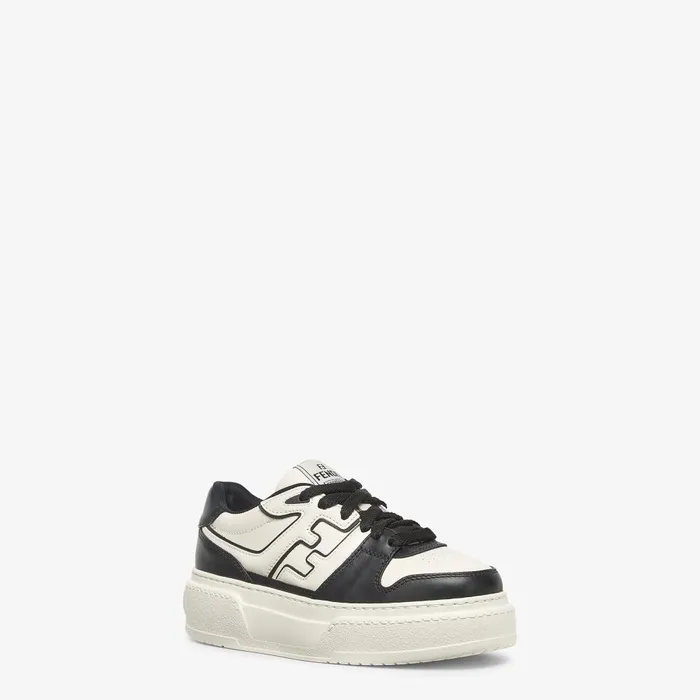 Fendi Sneakers Fendi Match Black Leather Platform Lowtops 8211 Women