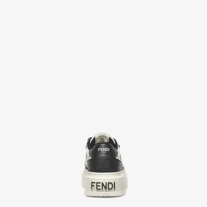 Fendi Sneakers Fendi Match Black Leather Platform Lowtops 8211 Women