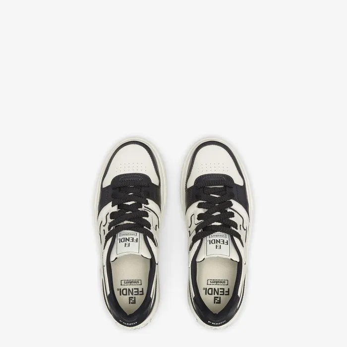 Fendi Sneakers Fendi Match Black Leather Platform Lowtops 8211 Women
