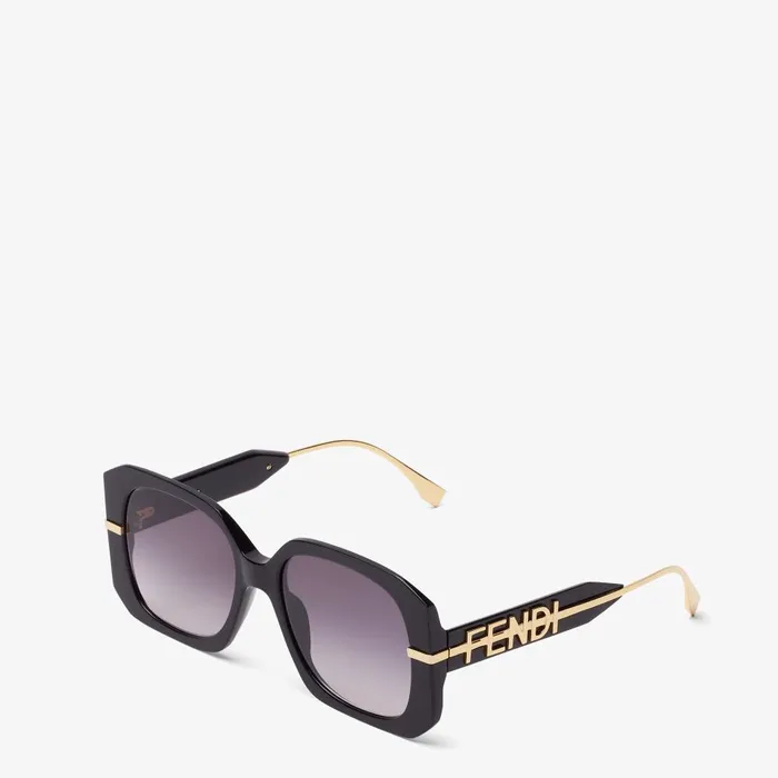 Fendi Sunglasses Fendigraphy Black Acetate Sunglasses 8211 Women