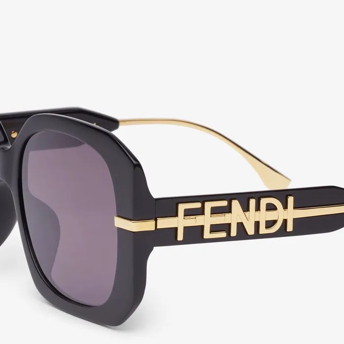 Fendi Sunglasses Fendigraphy Black Acetate Sunglasses 8211 Women