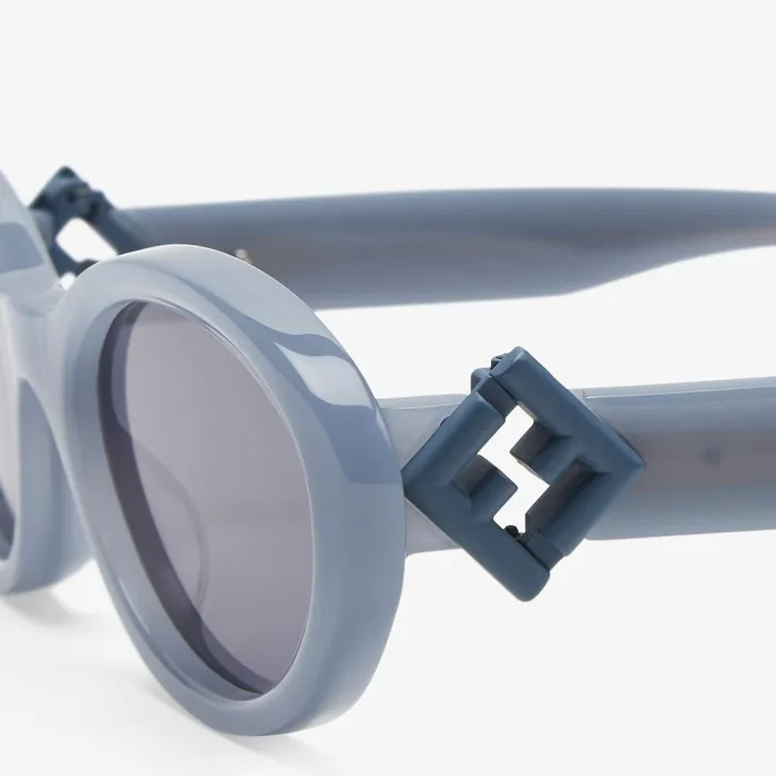 Fendi Sunglasses FF Diamonds Light Blue Acetate Sunglasses 8211 Women