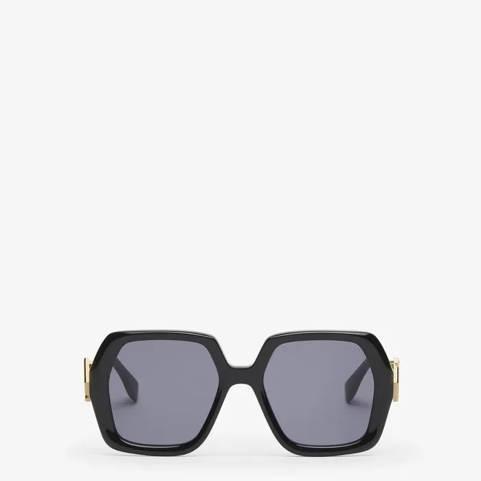 Fendi Sunglasses FF Diamonds Low Bridge Fit Black Acetate Sunglasses 8211 Women Fendi Sunglasses FF Diamonds Low Bridge Fit Black Acetate Sunglasses 8211 Women