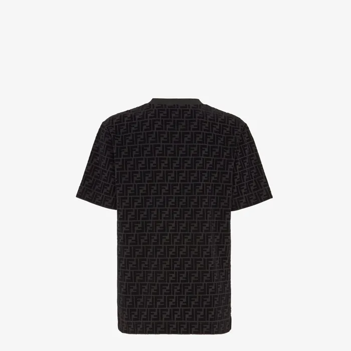 Fendi Tshirts and Polos TShirt Tshirt In Black Piqu 8211 Men