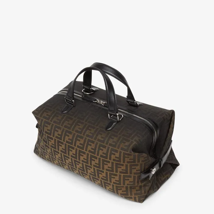 Fendi Travel FF Eclissi Fendi Siesta Medium Brown FF Jacquard Bag 8211 Men