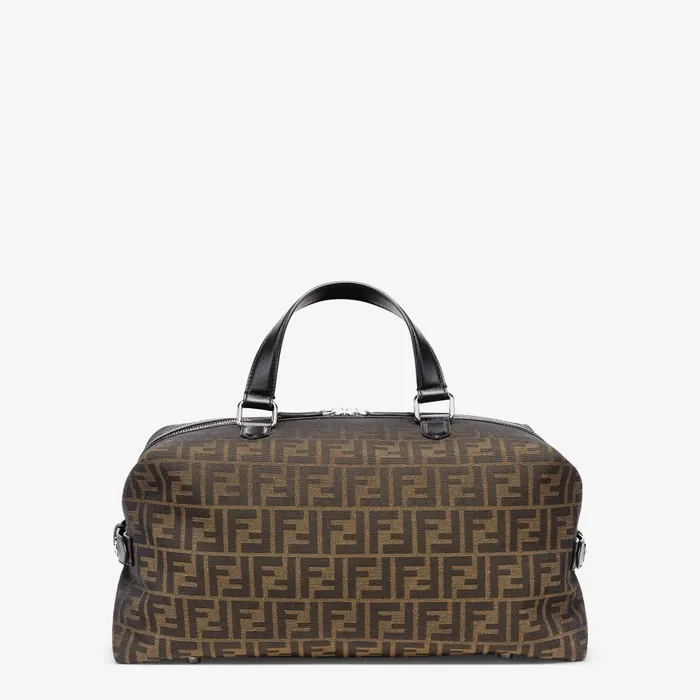 Fendi Travel FF Eclissi Fendi Siesta Medium Brown FF Jacquard Bag 8211 Men