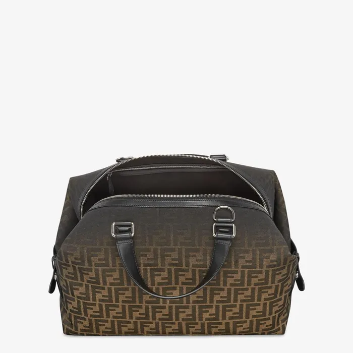 Fendi Travel FF Eclissi Fendi Siesta Medium Brown FF Jacquard Bag 8211 Men