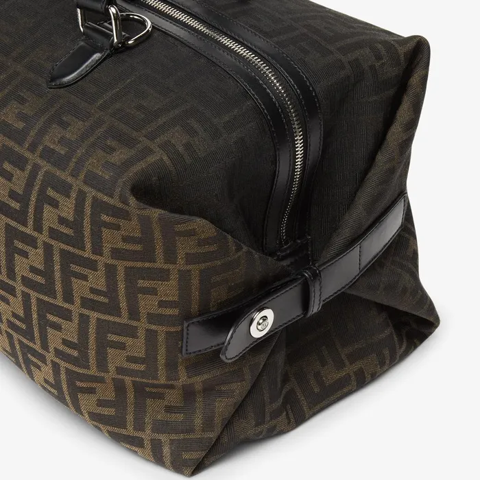 Fendi Travel FF Eclissi Fendi Siesta Medium Brown FF Jacquard Bag 8211 Men