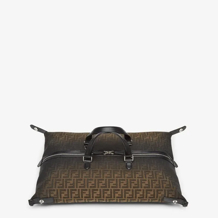 Fendi Travel FF Eclissi Fendi Siesta Medium Brown FF Jacquard Bag 8211 Men