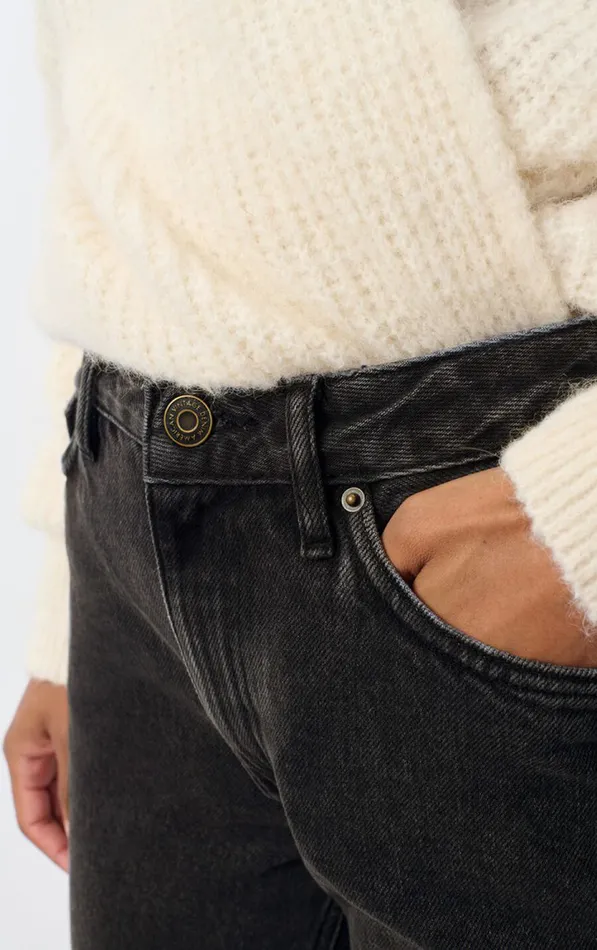 Fitted Jeans Yopday Black Salt And Pepper Women American Vintage Jeans Fitted Jeans Yopday Black Salt And Pepper Women American Vintage Jeans