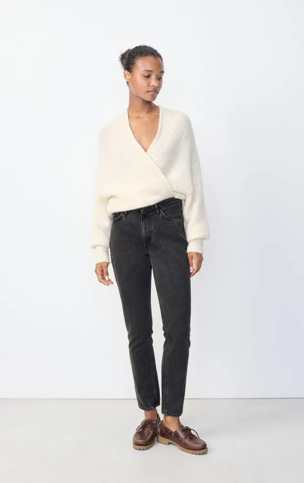 Fitted Jeans Yopday Black Salt And Pepper Women American Vintage Jeans Fitted Jeans Yopday Black Salt And Pepper Women American Vintage Jeans