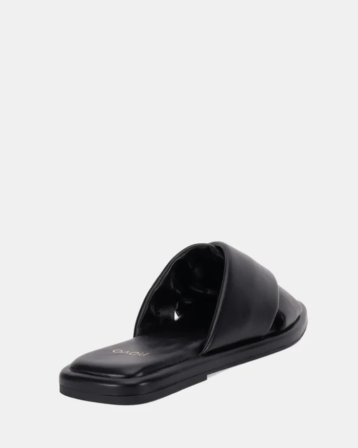 Flat Sandals NOVO Shoes Women RENLEY BLACK Sandals
