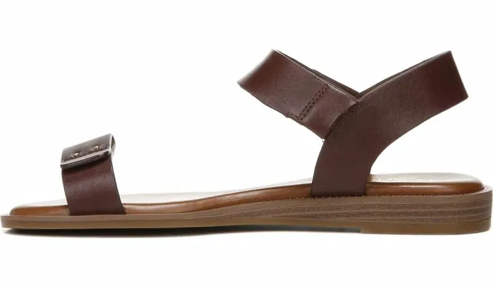 Flat Sandals Women Franco Sarto Franco Geranio Sandal Dark Brown Leather