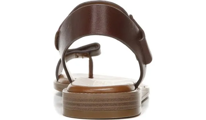 Flat Sandals Women Franco Sarto Franco Geranio Sandal Dark Brown Leather