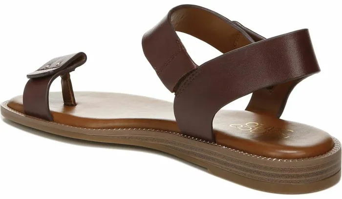 Flat Sandals Women Franco Sarto Franco Geranio Sandal Dark Brown Leather