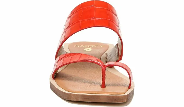 Flat Sandals Women Franco Sarto Sarto Ediana Sandal Coral Leather Flat Sandals Women Franco Sarto Sarto Ediana Sandal Coral Leather