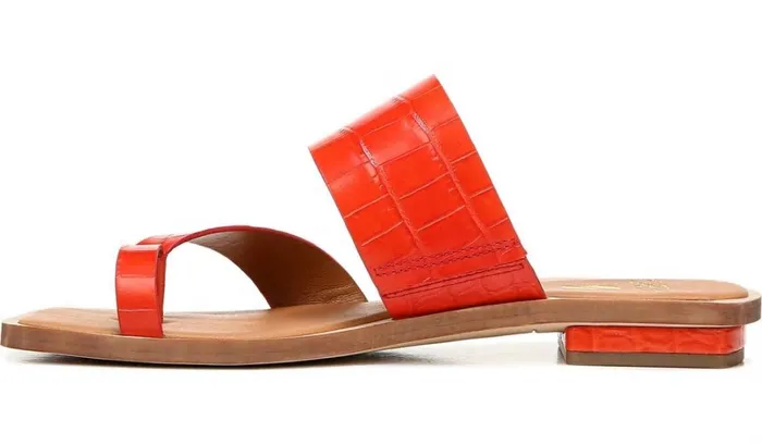 Flat Sandals Women Franco Sarto Sarto Ediana Sandal Coral Leather Flat Sandals Women Franco Sarto Sarto Ediana Sandal Coral Leather